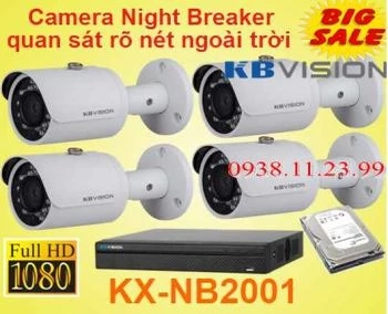 Lắp camera Night Breaker quan sát rõ nét ban đêm , camera night breaker , camera quan sát rõ nét ban đêm , camera rõ nét ban đêm , KX-NB2001 , NB2001 . 